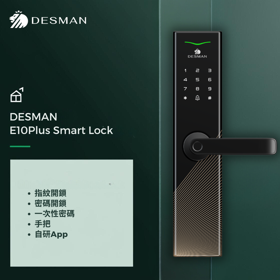 DESMAN 德施曼 E10Plus 電子門鎖