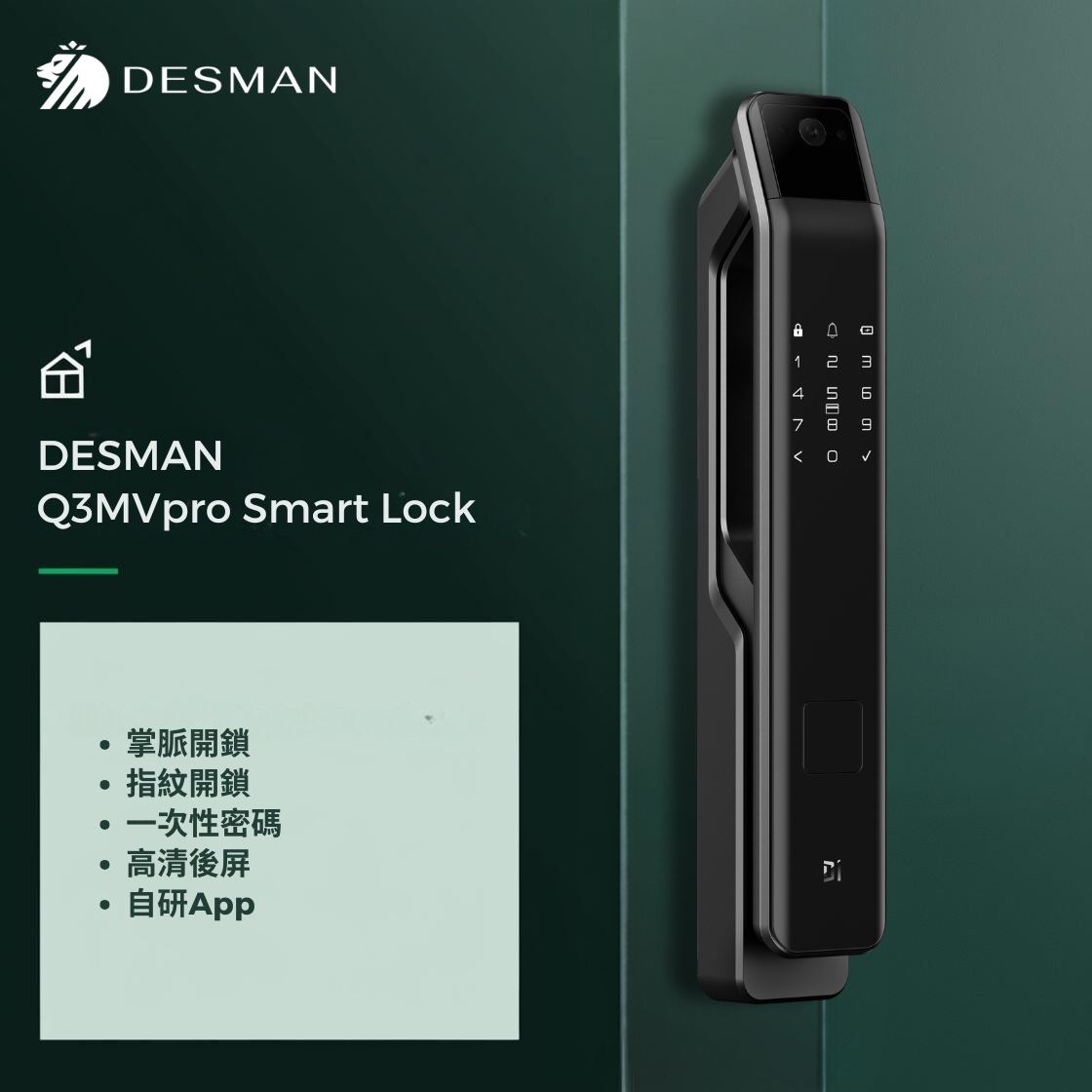 DESMAN 德施曼 Q3MVPro 電子門鎖