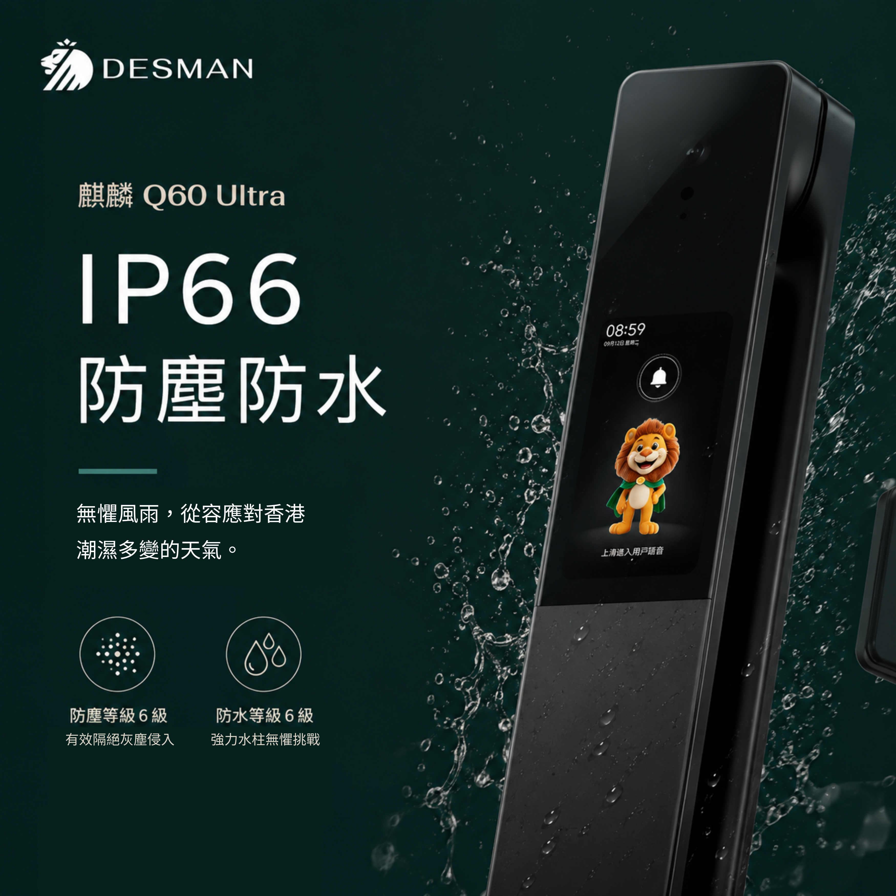 DESMAN 德施曼 Q60 Ultra 電子門鎖